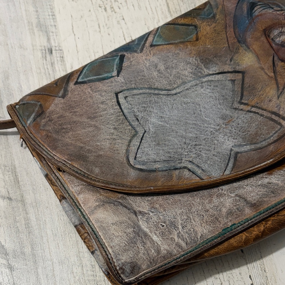 Jane Yoo Vintage Hand Painted Purse - Picture 15 of 16